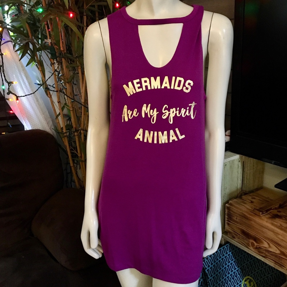 Mermaids Are My Spirit Animal Tank Top Dress